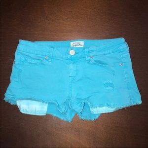 Baby blue shorts